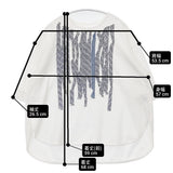 akane 鹿の子 フリル 24168-1290 サイズM～L 半袖Ｔシャツ カットソー ホワイト ブルー レディース アカネ【中古】6-0522S♪