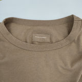 Hands of creation コットン 七分袖 ワイドシルエット 後染め 日本製 サイズF Ｔシャツ カットソー ベージュ レディース ハンズオブクリエイション【中古】6-0511M△