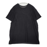 JURGEN LEHL J0102UB612 コットン シアー ボートネック 半袖Ｔシャツ カットソー ブラック レディース ヨーガンレール【中古】6-0511S△