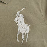 RALPH LAUREN ビーズ刺繍 サイズXL ポロシャツ カーキ レディース ラルフローレン【中古】6-0522S♪