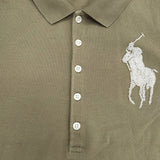 RALPH LAUREN ビーズ刺繍 サイズXL ポロシャツ カーキ レディース ラルフローレン【中古】6-0522S♪
