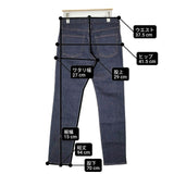 RED CARD 未使用 Anniversary Stay Rinse 定価20900円 サイズ24 ストレッチジーンズ デニムパンツ ネイビー レディース レッドカード【中古】6-0808G∞