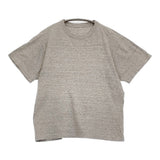 45R/45rpm 無地 クルーネック 半袖Ｔシャツ カットソー ヘザーグレー 杢 レディース フォーティーファイブアールピーエム【中古】6-0514S♪