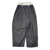 mizuiro-ind ワイド タックパンツ ウエストゴム 日本製 パンツ チャコールグレー レディース ミズイロインド【中古】6-0808G∞