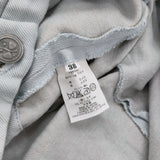mina perhonen morning field rs4258 サイズ38 コットンリネン ショートパンツ ハーフパンツ ショーツ ライトブルー レディース ミナペルホネン【中古】6-0514S♪