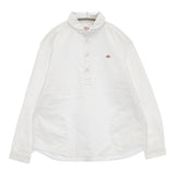 Danton オックスフォード ラウンドカラープルオーバーシャツ 38 定価15400円 DT-B0281 SOX 丸襟 長袖シャツ ホワイト レディース ダントン【中古】6-0509M♪