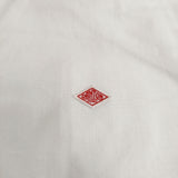 Danton オックスフォード ラウンドカラープルオーバーシャツ 38 定価15400円 DT-B0281 SOX 丸襟 長袖シャツ ホワイト レディース ダントン【中古】6-0509M♪