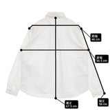 Danton オックスフォード ラウンドカラープルオーバーシャツ 38 定価15400円 DT-B0281 SOX 丸襟 長袖シャツ ホワイト レディース ダントン【中古】6-0509M♪