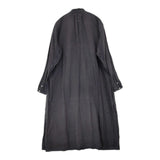 nest Robe 長袖 シャツワンピース ギャザー 日本製 ワンピース ブラック レディース ネストローブ【中古】6-0511M△