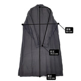 nest Robe 長袖 シャツワンピース ギャザー 日本製 ワンピース ブラック レディース ネストローブ【中古】6-0511M△