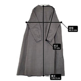 nest Robe リネンブレンド 01183-1123-1 製品染め プルオーバー ワンピース グレー レディース ネストローブ【中古】6-0808M∞