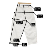 ARTE POVERA 日本製 サイズM デニム2タックイージー デニムパンツ ホワイト レディース アルテポーヴェラ【中古】6-0808G∞