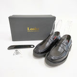 R&D.M.Co-/Loake 新品 定価63800円 Black Polished Leather 7680 サイズ4E ローファー ブラック レディース オールドマンズテーラー/ローク【中古】6-0511G◎