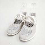 HYKE/adidas AOH-007 メッシュ サイズ22.5cm スニーカー ホワイト レディース ハイク/アディダス【中古】6-0511M◎