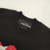 tricot COMME des GARCONS ケーキ ドーナツ ジャガード セーター ニット 19SS AD2018 ブラック レディース トリココムデギャルソン【中古】6-0613M∞