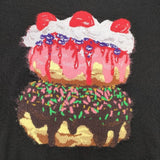tricot COMME des GARCONS ケーキ ドーナツ ジャガード セーター ニット 19SS AD2018 ブラック レディース トリココムデギャルソン【中古】6-0613M∞
