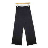 cloth&cross Hug O War センタータックワイドニットパンツ 定価23980円 パンツ ブラック レディース クロス＆クロス ハグオーワー【中古】6-0613G∞
