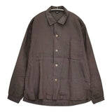 45R/45rpm リネン908サファリSHIRT サイズ2 オープンカラー 長袖シャツ ブラウン レディース フォーティーファイブアールピーエム【中古】6-0612M♪