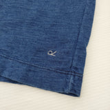 45R/45rpm カニ刺繍 海ものがたり サイズ2 半袖Ｔシャツ カットソー ブルー レディース フォーティーファイブアールピーエム【中古】6-0514S♪