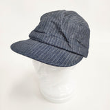 45R/45rpm ビオードヒッコリーCAP ワークキャップ 定価13200円 サイズ2 帽子 キャップ ブルー ホワイト レディース フォーティーファイブアールピーエム【中古】6-0521G◎