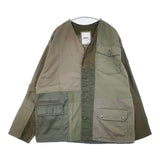 Johnbull rebear by Johnbull リメイク パッチワーク 再構築 RE241L11 ミリタリージャケット カーキ ユニセックス ジョンブル【中古】6-0808M∞