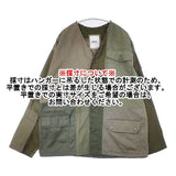 Johnbull rebear by Johnbull リメイク パッチワーク 再構築 RE241L11 ミリタリージャケット カーキ ユニセックス ジョンブル【中古】6-0808M∞