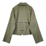 Johnbull スラブバックサテンブルゾン 定価28600円 JL241L01 ミリタリージャケット カーキ レディース ジョンブル【中古】6-0808M∞