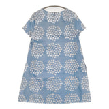 marimekko PUKETTI 定価31000円 サイズ36 ワンピース ライトブルー ホワイト レディース マリメッコ【中古】6-0514S♪