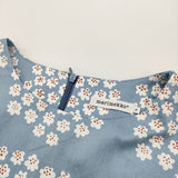 marimekko PUKETTI 定価31000円 サイズ36 ワンピース ライトブルー ホワイト レディース マリメッコ【中古】6-0514S♪