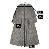 Sunny clouds kazumi Shuttle notes 定価10780円 チェック ワンピース ブラック ホワイト レディース サニークラウズ【中古】6-0808M∞