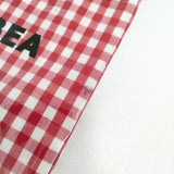 TEMBEA 巾着 POCHETTE GINGHAM ギンガムチェック PVC ショルダーバッグ レッド ホワイト レディース テンベア【中古】6-0705G∞