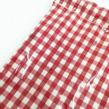 TEMBEA 巾着 POCHETTE GINGHAM ギンガムチェック PVC ショルダーバッグ レッド ホワイト レディース テンベア【中古】6-0705G∞