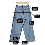 かぐれ フェードデニムイージーパンツ コットン GAA4-24M003 デニムパンツ ブルー レディース かぐれ/KAGURE【中古】6-0613G∞