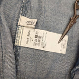 nest Robe デニムデッキスカート サロペット 01221-1169 コットン ロングスカート 22SS ライトブルー レディース ネストローブ【中古】6-0720G∞