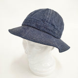 YAECA LIKE WEAR US NAVY ハット SMALL インディゴ 定価10450円 帽子 23902 コットンリネン ハット ネイビー レディース ヤエカ【中古】6-0425M◎