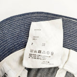 YAECA LIKE WEAR US NAVY ハット SMALL インディゴ 定価10450円 帽子 23902 コットンリネン ハット ネイビー レディース ヤエカ【中古】6-0425M◎