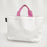 Herve Chapelier マルシェバッグ M 2012PP トートバッグ ホワイト ピンク ブラン レディース エルベ・シャプリエ【中古】6-0705G∞