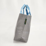 Herve Chapelier マルシェバッグ M 2012PP トートバッグ シルバー ブルー グリ レディース エルベ・シャプリエ【中古】6-0705G∞