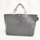 Herve Chapelier マルシェバッグ M 2012PP トートバッグ グレー ピンク ドラジェ レディース エルベ・シャプリエ【中古】6-0705G∞