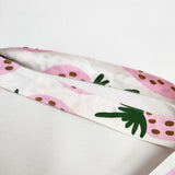 marimekko ファブリックバッグ Mansikka イチゴ トートバッグ ホワイト ピンク レディース マリメッコ【中古】6-0705G∞