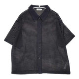 LEPSIM 未使用品 【産前・産後対応】マタニティ／襟付きメッシュカーディガン 25SS ブラック レディース レプシィム/レプシム【中古】6-0526S♪