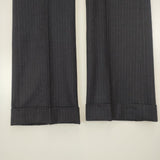 BURBERRY LONDON ウール ピンストライプ スラックス 40 パンツ ネイビー レディース バーバリーロンドン【中古】6-1014T∞