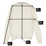 ANSPINNEN スーパーファインソフトカシミア ボートネックセーター 36 定価33000円 カシミヤ セーター ニット オフホワイト レディース スピネン【中古】6-0916T♪