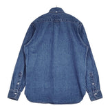 HAND ROOM 8ozデニム ボタンダウンシャツ 淡色 8oz DENIM BUTTON DOWN SHIRTS 定価28600円 S 長袖シャツ ライトネイビー メンズ ハンドルーム【中古】6-0603M♪