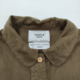 YAECA WRITE シャツドレスプルオーバー サイズM 定価49500円 91758 リネン ワンピース クサキオリーブ カーキ レディース ヤエカ ライト【中古】6-0612M♪