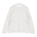 HOLLYWOOD RANCH MARKET HRM H刺繍 日本製 長袖Ｔシャツ カットソー ロンＴ ホワイト レディース ハリウッドランチマーケット【中古】6-0808M∞