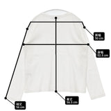 mizuiro-ind コットン 長袖Ｔシャツ カットソー ロンＴ ホワイト レディース ミズイロインド【中古】6-0808M∞