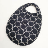 mina perhonen tambourine エッグバッグ sa9187 刺繍 トートバッグ ネイビー ホワイト レディース ミナペルホネン【中古】6-0705G∞
