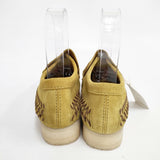 Clarks 24SS WBLoafer Weave Olive Suede ワラビーローファー ウィーブ スウェード 定価28600円 UK6.5 ローファー ベージュ系 レディース クラークス【中古】6-0425G◎