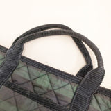 RALPH LAUREN キルティング ブラックウォッチ ポニー 刺繍 トートバッグ グリーン ネイビー ユニセックス ラルフローレン【中古】6-0705G∞